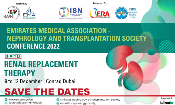 Emirates Society of Nephrology and Transplantation Conference 2022 Renal Replacement Therapy
