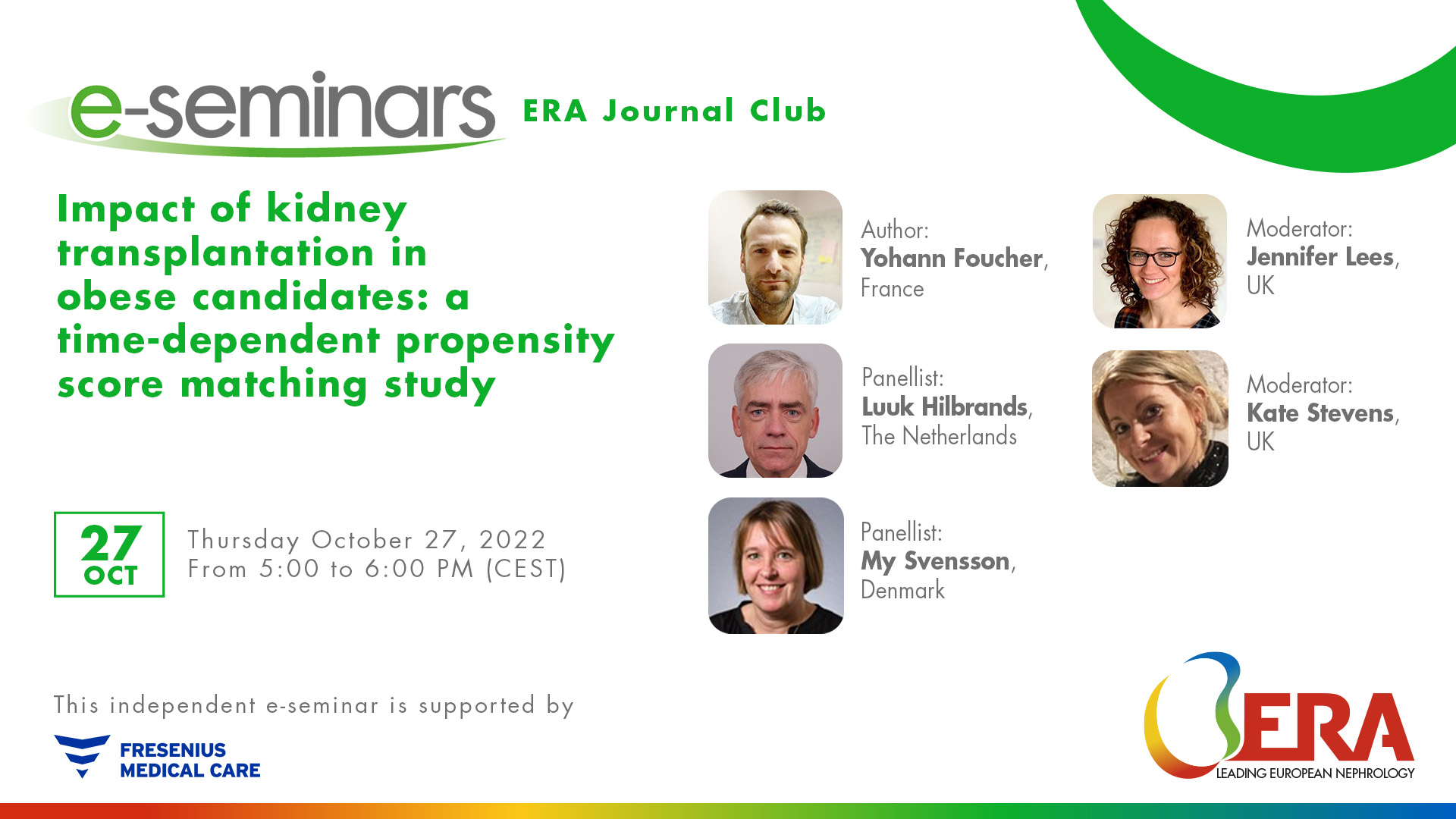 Impact of kidney transplantation in obese candidates a time dependent