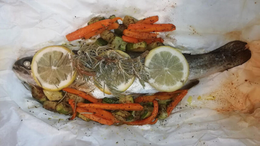 Truite en papillote