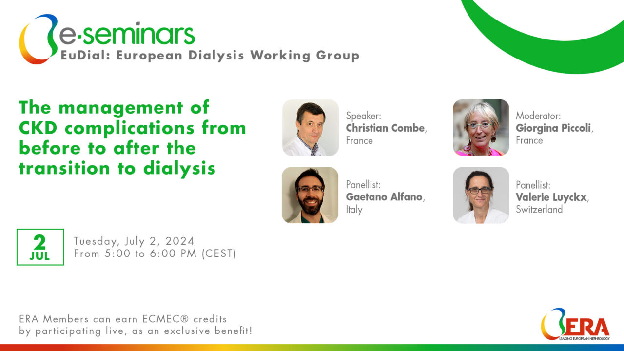The management of CKD complications from before to after the transition to dialysis