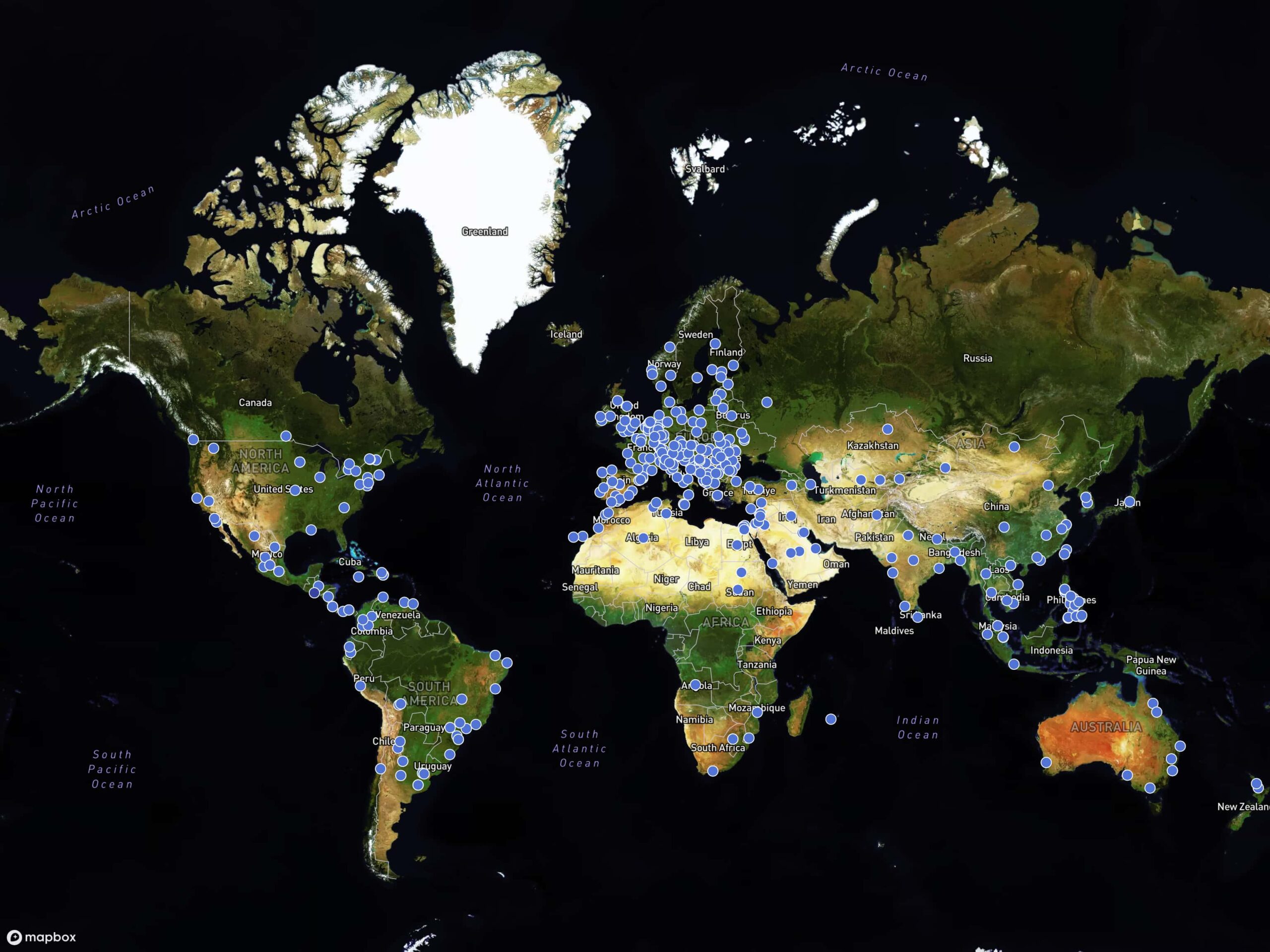 ERA25 delegates map