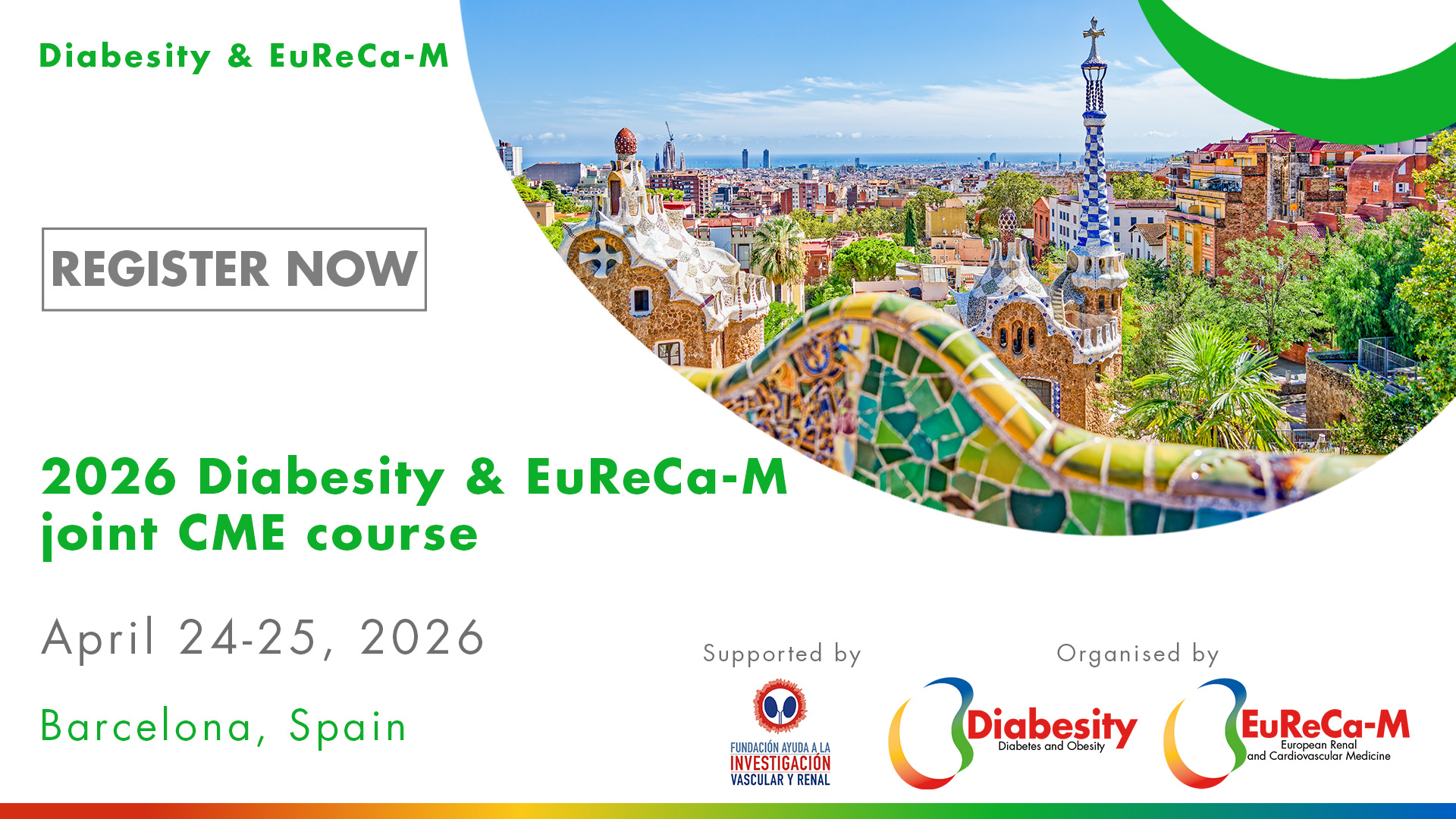 ERA CME course_Diabesity & EuReCa-M_April 2026_REGISTER NOW banner