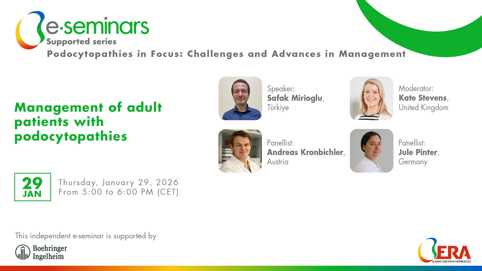 Cover "Management of adult patients with podocytopathies"