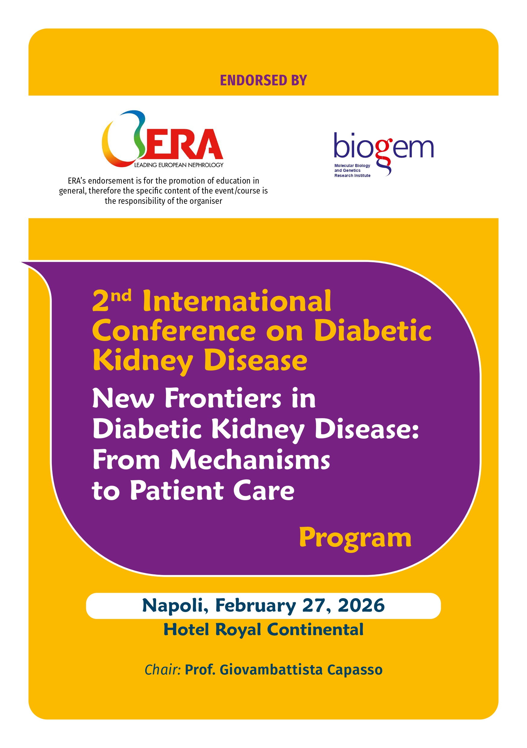 2nd International Conference on Diabetic Kidney Disease banner