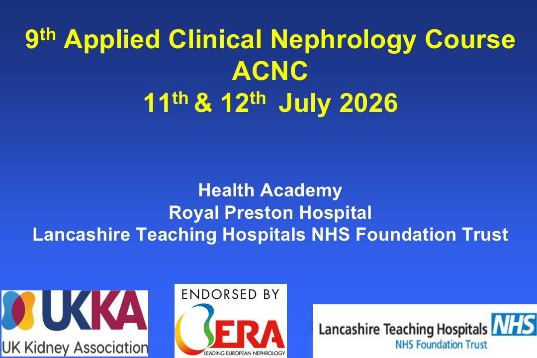 9th Applied Clinical Nephrology Course cover