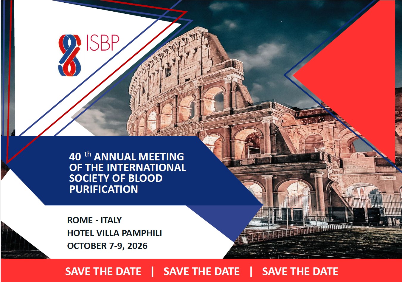 40th Annual Meeting of the International Society of Blood Purification banner